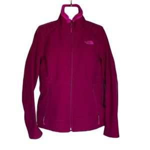North Face Windwall Full Zip, Fleece Lined Jacket Hot Pink - Wonen’s Sz Medium